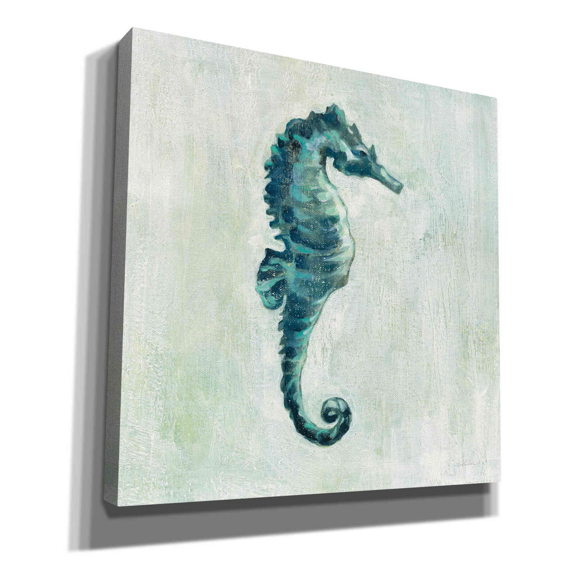 'Indigo Sea Life I Grey' by Silvia Vassileva, Canvas Wall Art