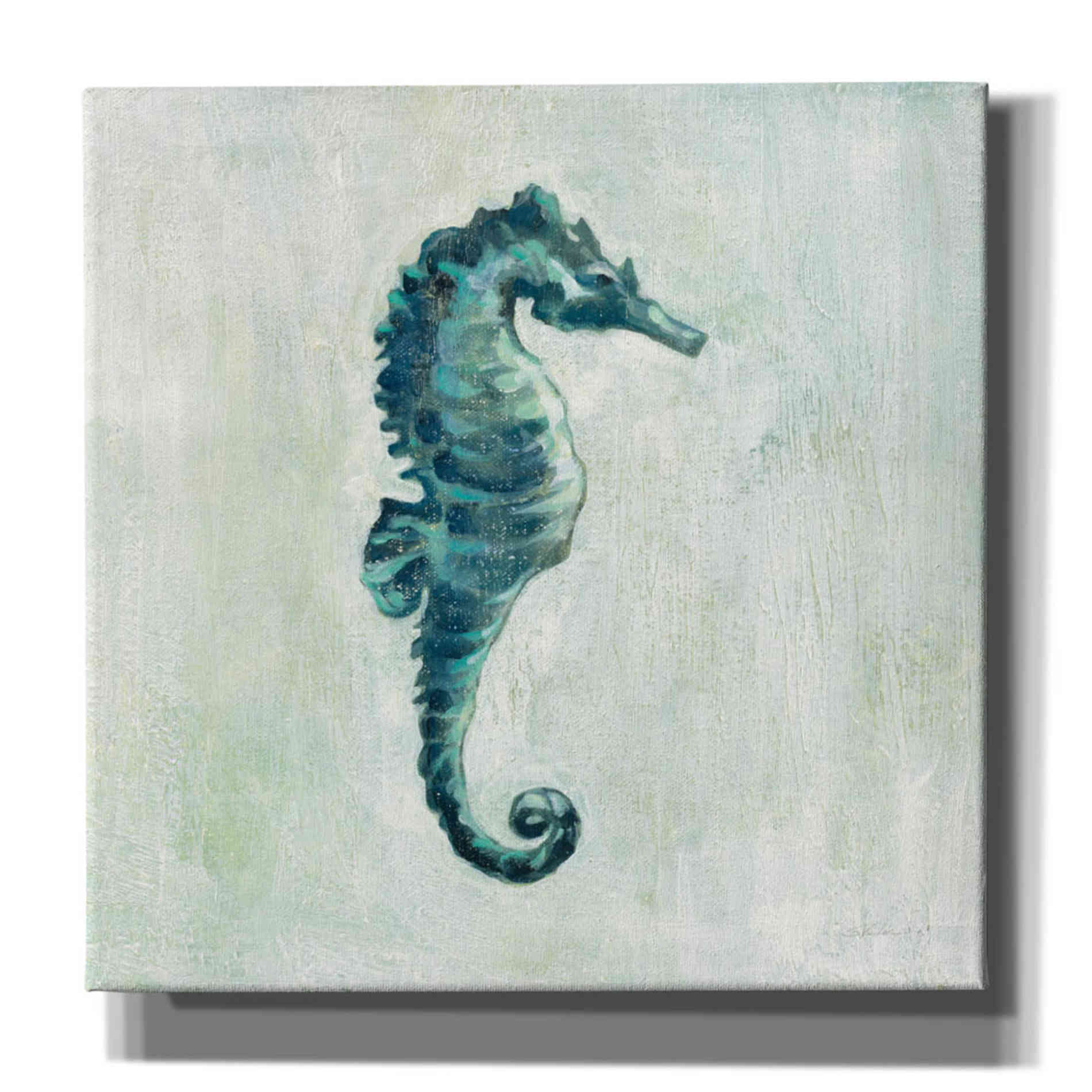 'Indigo Sea Life I Grey' by Silvia Vassileva, Canvas Wall Art