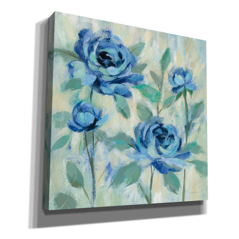 Image of 'Brushy Blue Flowers I' by Silvia Vassileva, Canvas Wall Art