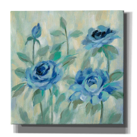 Image of 'Brushy Blue Flowers II' by Silvia Vassileva, Canvas Wall Art