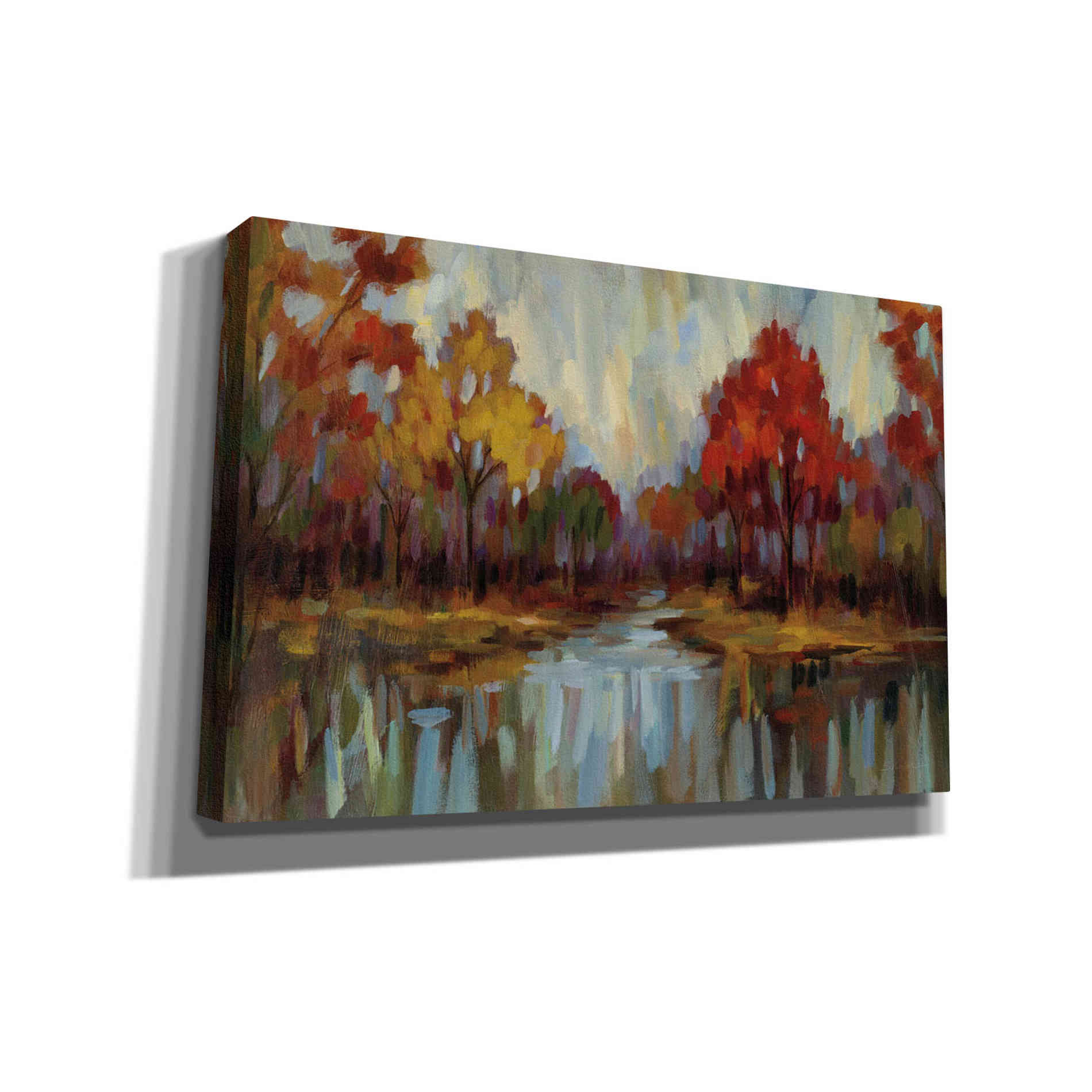 'Fall Aquarelle' by Silvia Vassileva, Canvas Wall Art