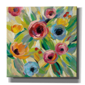 'Vivid Coral Floral II' by Silvia Vassileva, Canvas Wall Art
