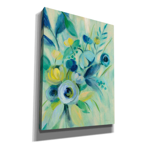 Image of 'Elegant Blue Floral I' by Silvia Vassileva, Canvas Wall Art