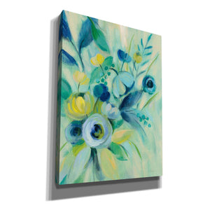 'Elegant Blue Floral I' by Silvia Vassileva, Canvas Wall Art
