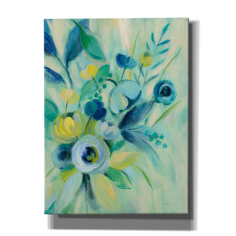 Image of 'Elegant Blue Floral I' by Silvia Vassileva, Canvas Wall Art