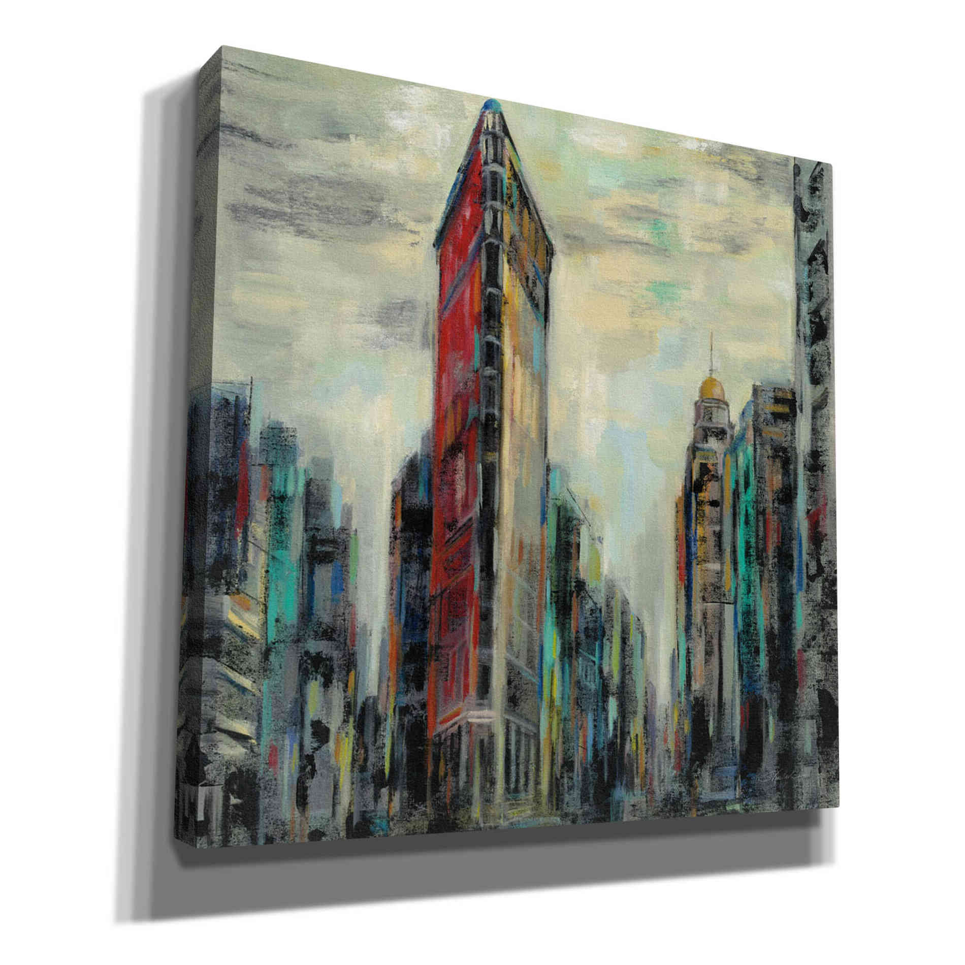 'Manhattan Flatiron Building' by Silvia Vassileva, Canvas Wall Art