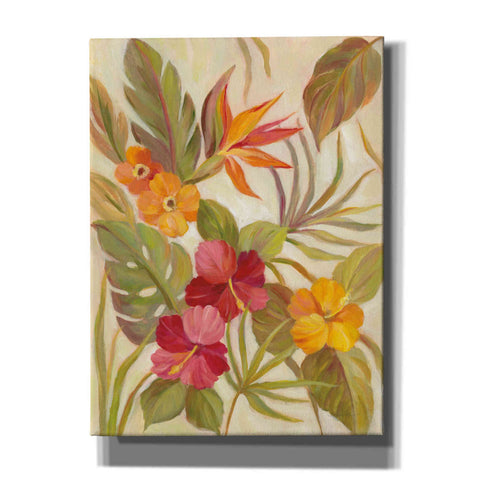 Image of 'Coral Tropical Floral I' by Silvia Vassileva, Canvas Wall Art