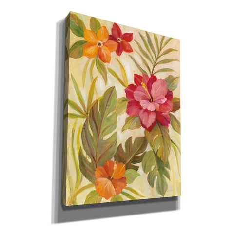 Image of 'Coral Tropical Floral II' by Silvia Vassileva, Canvas Wall Art