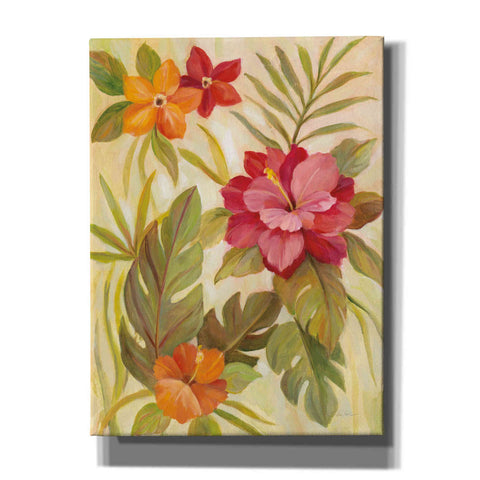 Image of 'Coral Tropical Floral II' by Silvia Vassileva, Canvas Wall Art