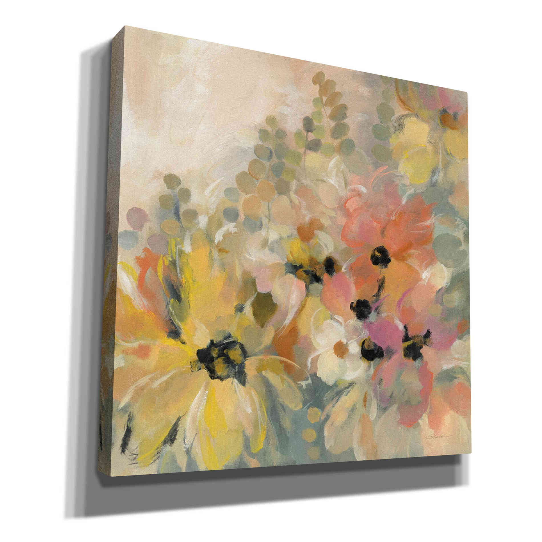 'June Flower Bed' by Silvia Vassileva, Canvas Wall Art
