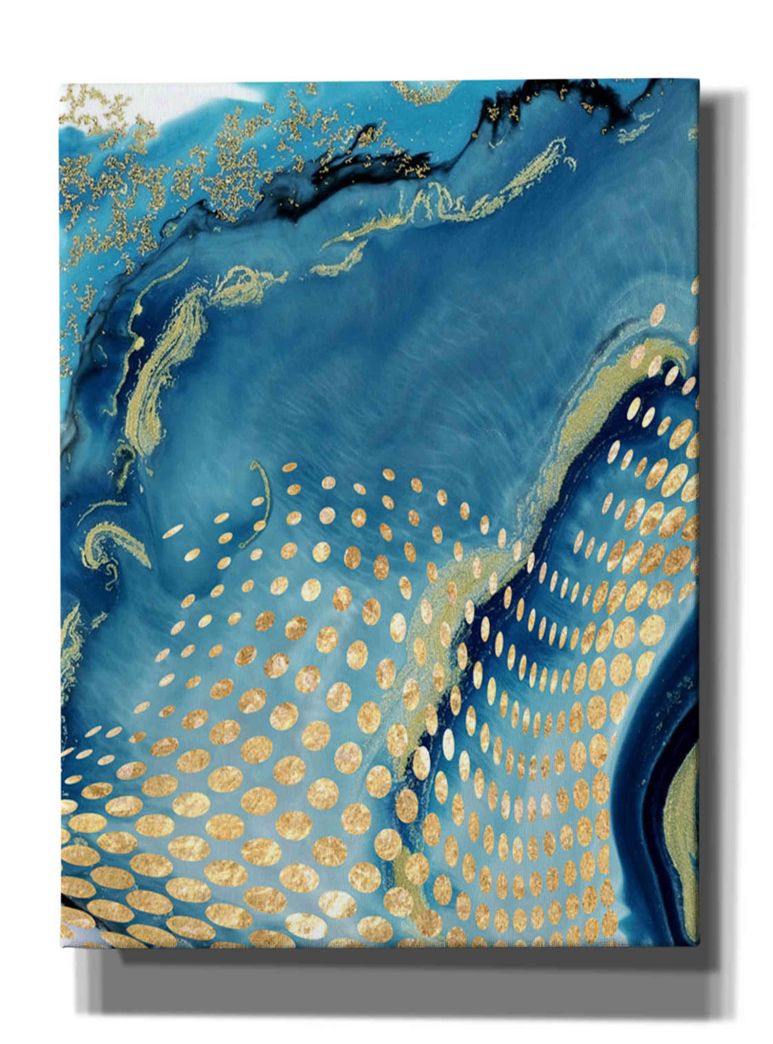 'Waves and Dots 1' by Karen Smith, Canvas Wall Art