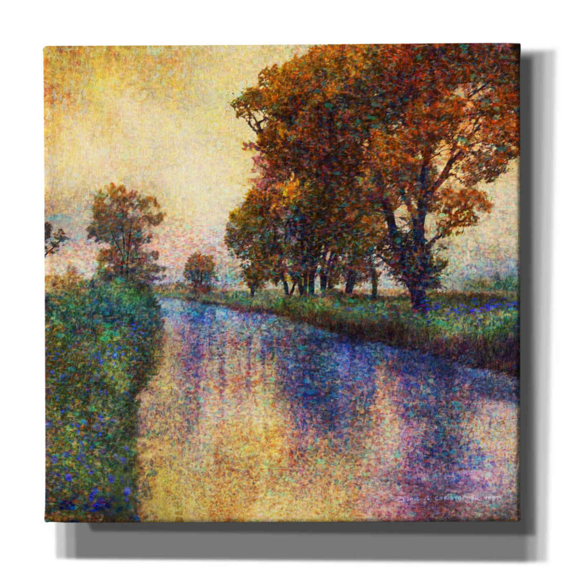 'Dutch Canal' by Chris Vest, Canvas Wall Art