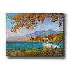 'Swan by Lac Leman' by Chris Vest, Canvas Wall Art