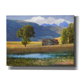 'Miller House Grand Tetons' by Chris Vest, Canvas Wall Art