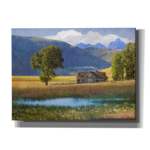 Image of 'Miller House Grand Tetons' by Chris Vest, Canvas Wall Art
