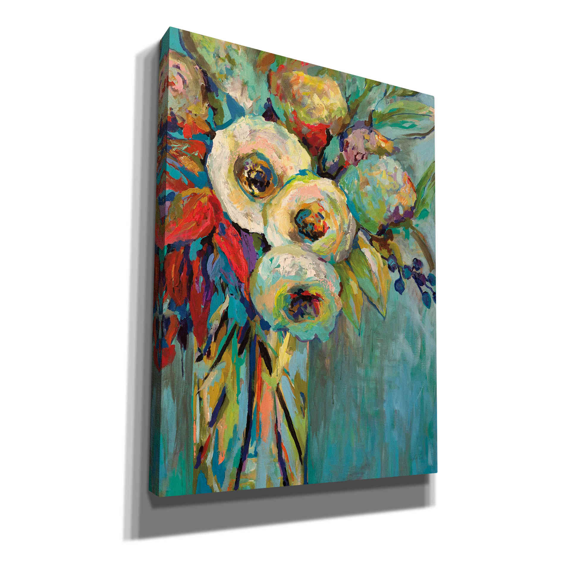 'Mod Floral' by Jeanette Vertentes, Canvas Wall Art