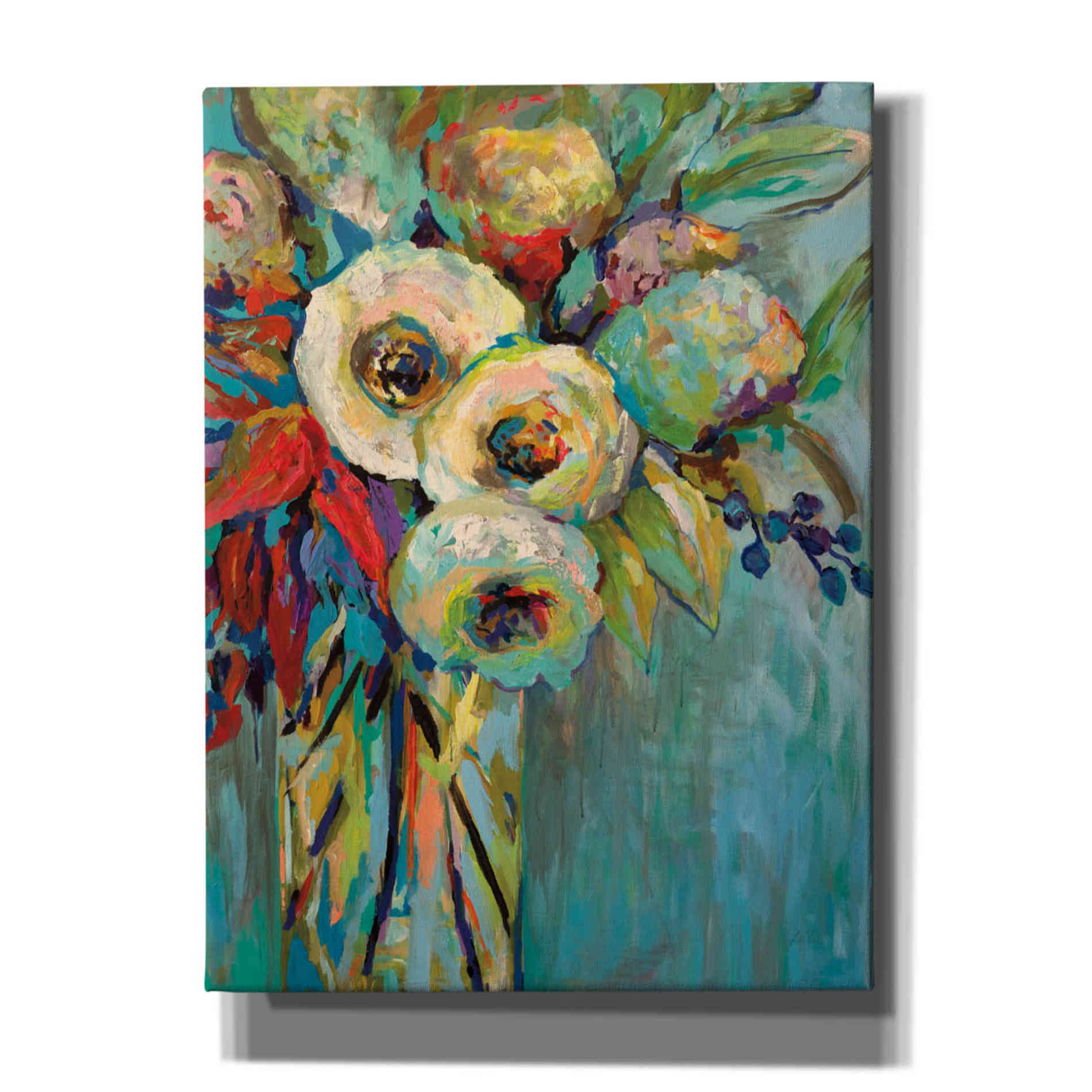 'Mod Floral' by Jeanette Vertentes, Canvas Wall Art