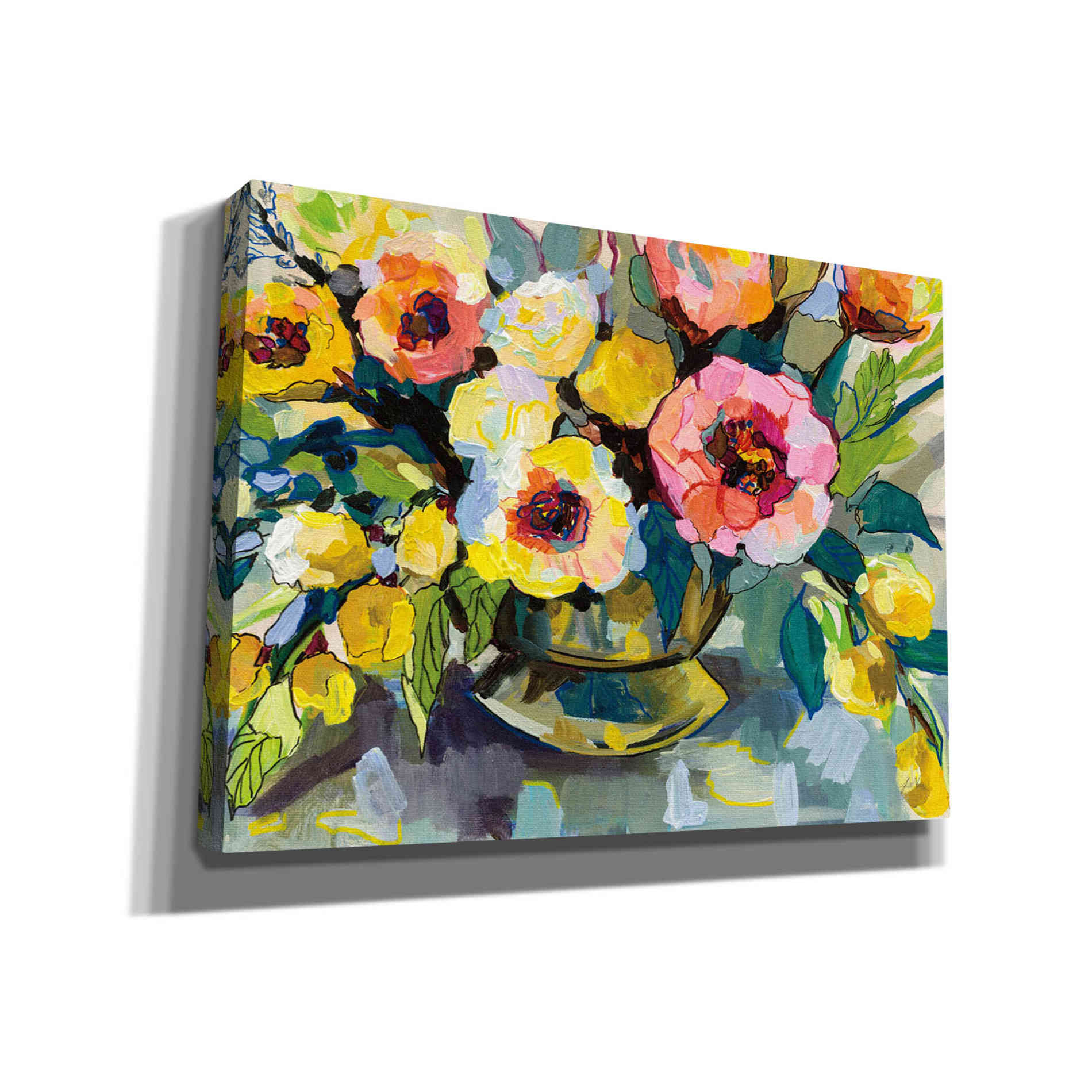 'Cottage Bouquet' by Jeanette Vertentes, Canvas Wall Art