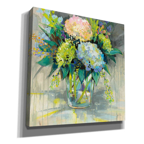 Image of 'Hydrangeas from the Garden' by Jeanette Vertentes, Canvas Wall Art