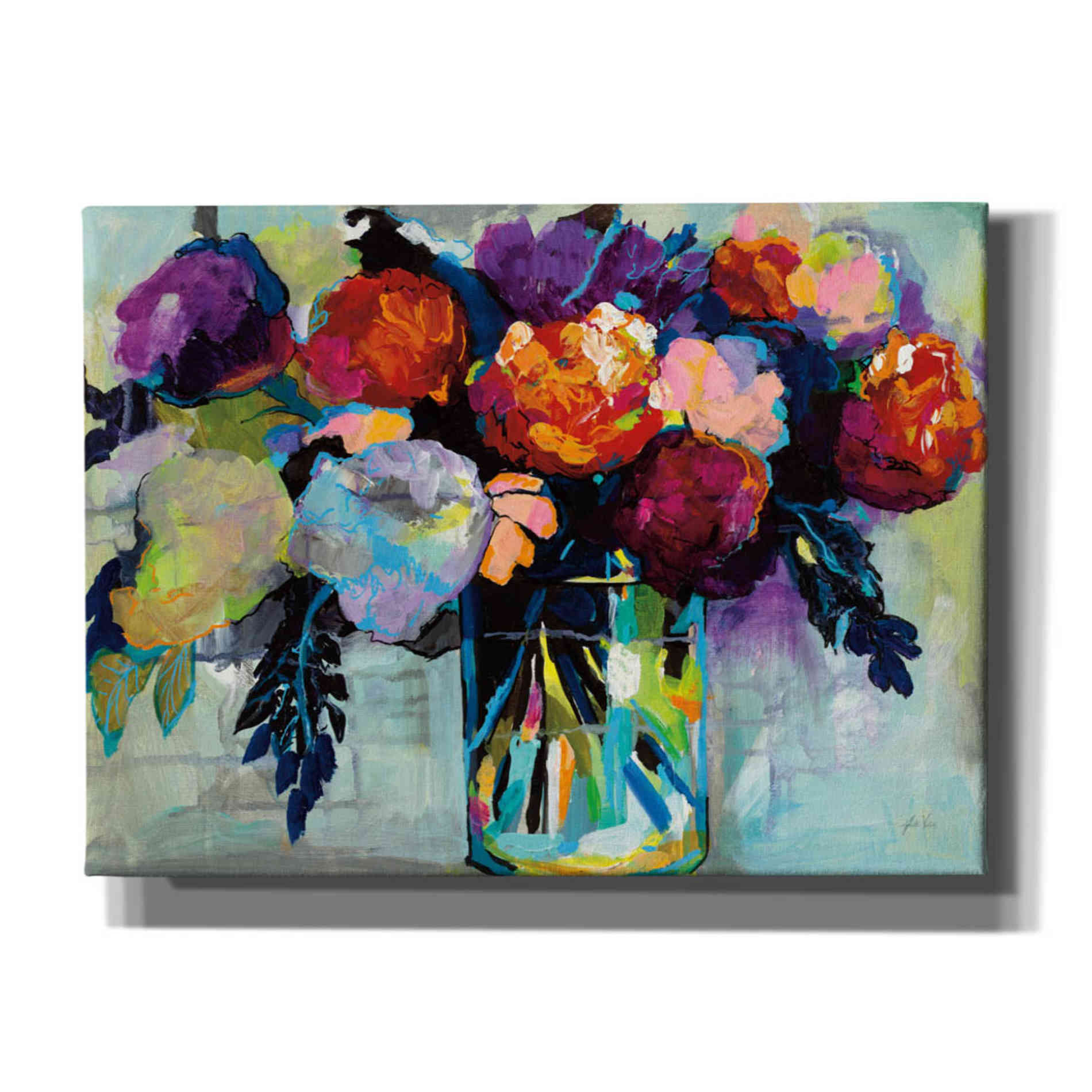'A Colorful Life' by Jeanette Vertentes, Canvas Wall Art