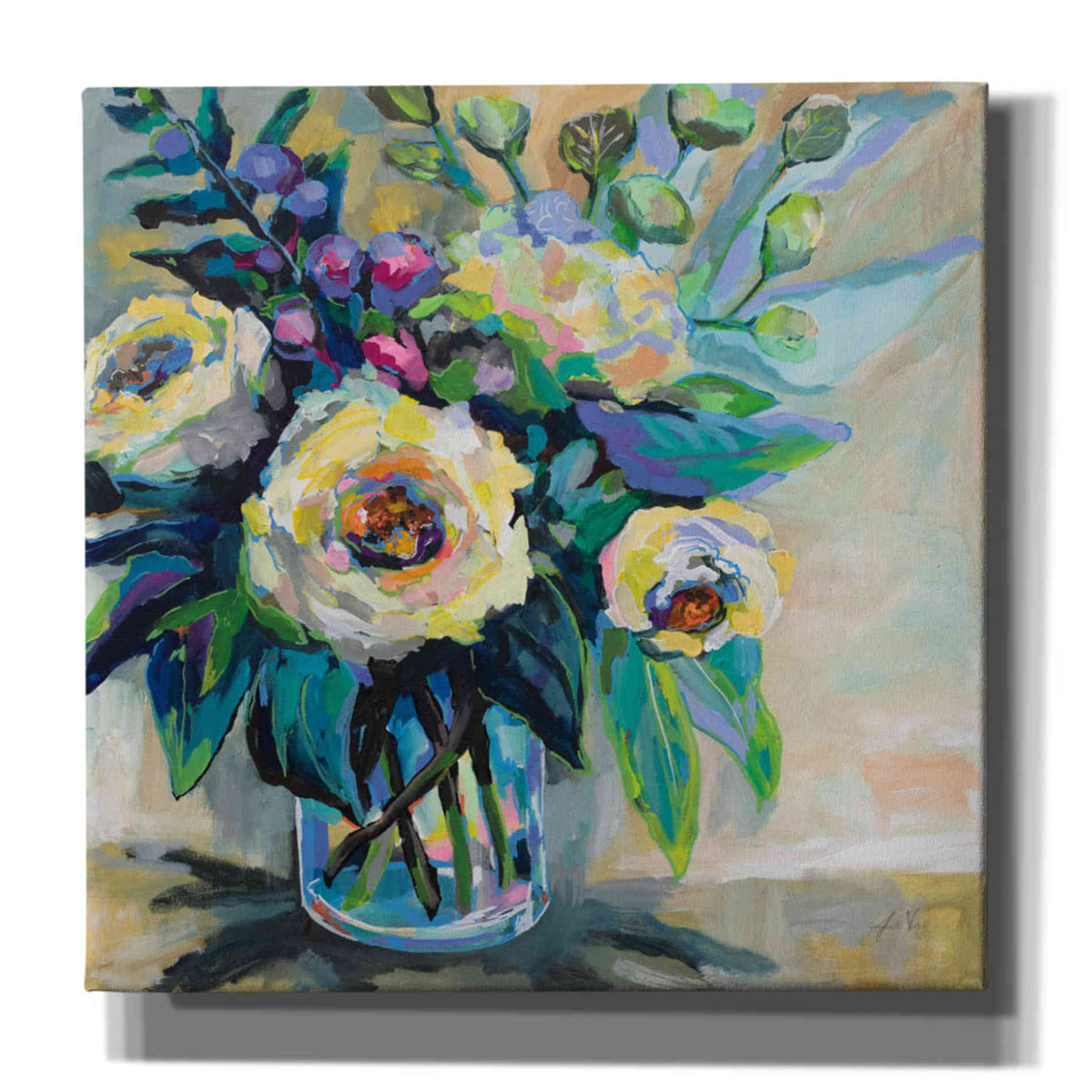 'Delighted' by Jeanette Vertentes, Canvas Wall Art