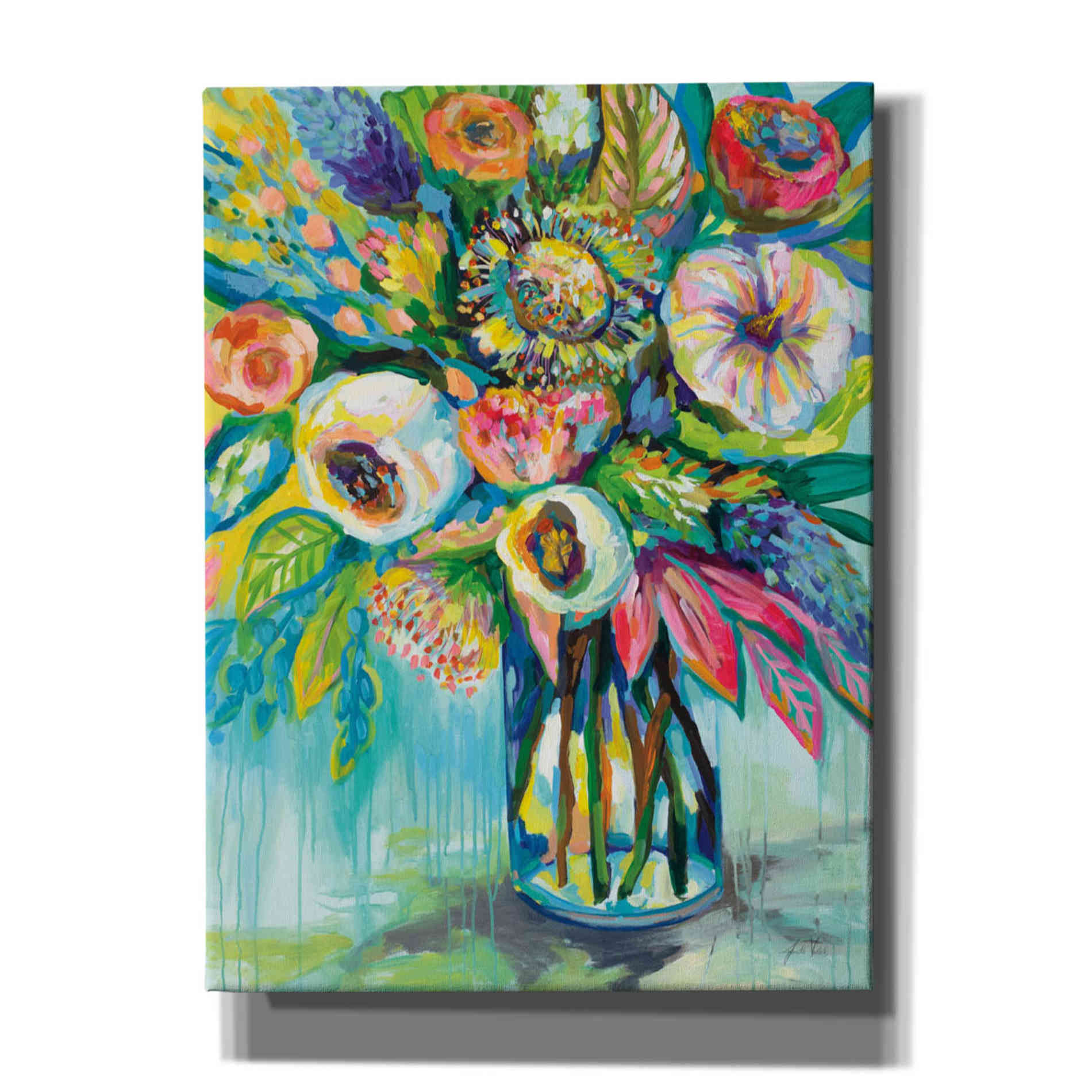 'Color Burst' by Jeanette Vertentes, Canvas Wall Art