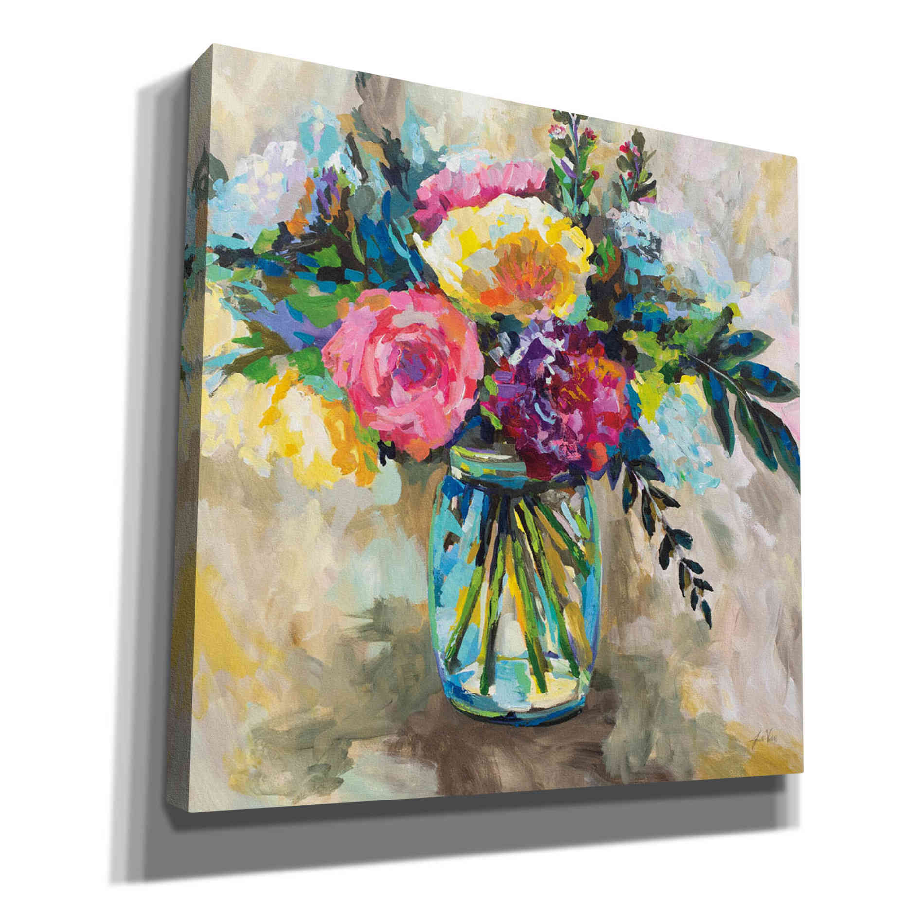 'Masons Bouquet' by Jeanette Vertentes, Canvas Wall Art