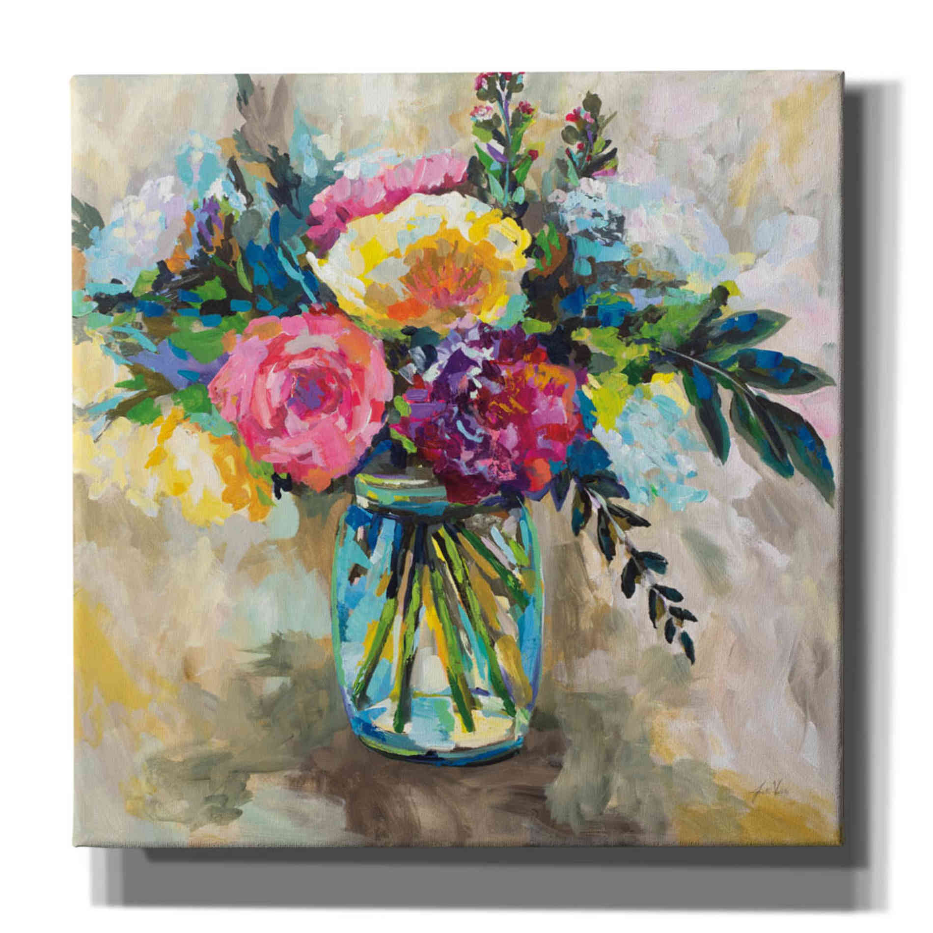'Masons Bouquet' by Jeanette Vertentes, Canvas Wall Art