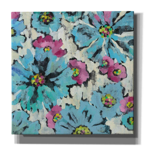 Image of 'Graphic Pink and Blue Floral I' by Silvia Vassileva, Canvas Wall Art