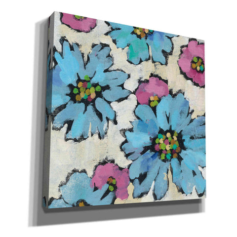 Image of 'Graphic Pink and Blue Floral II' by Silvia Vassileva, Canvas Wall Art