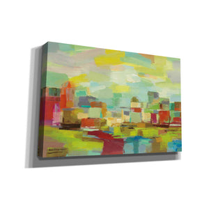 'Town by the River' by Silvia Vassileva, Canvas Wall Art