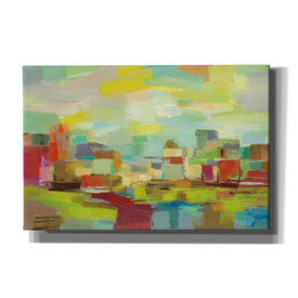'Town by the River' by Silvia Vassileva, Canvas Wall Art