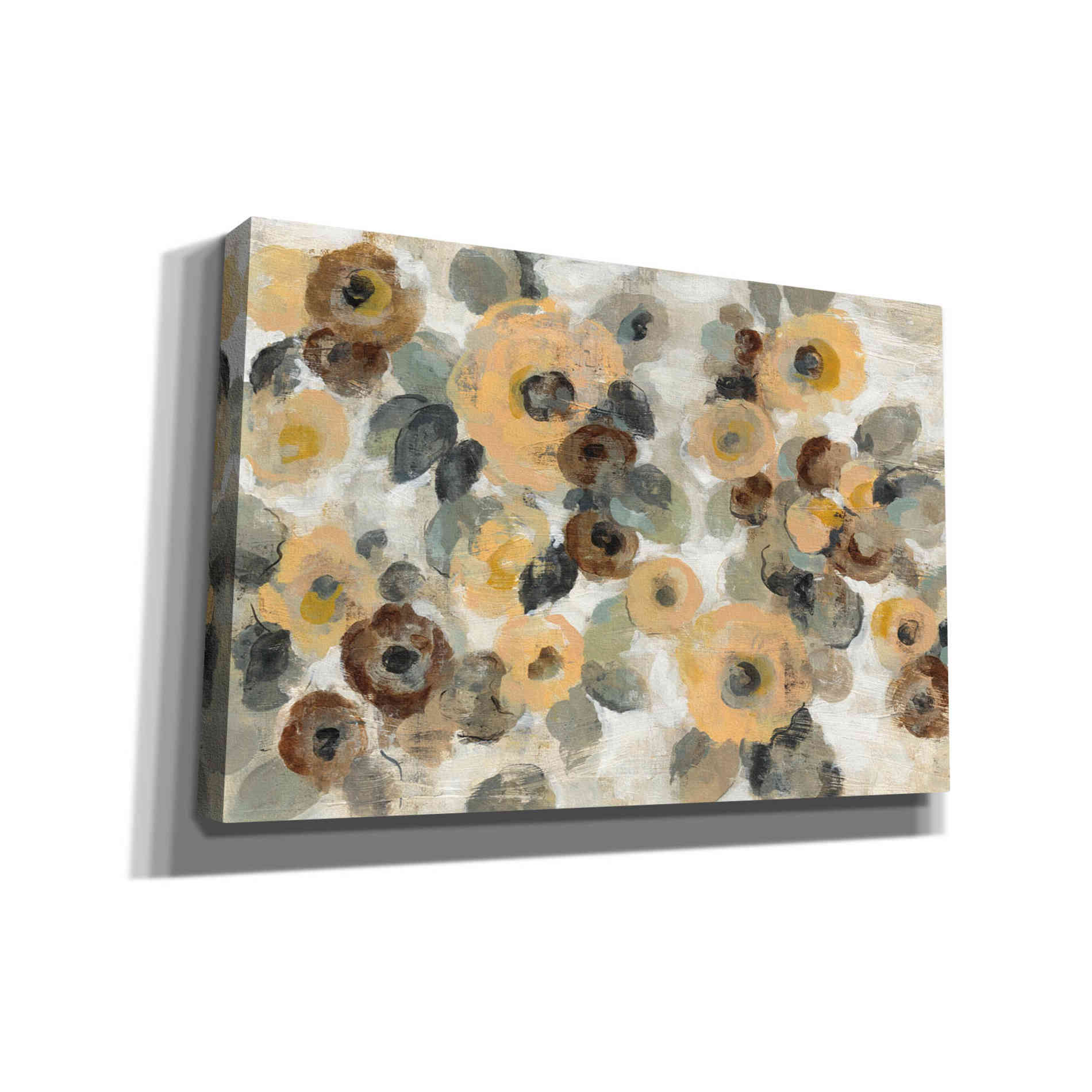 'Neutral Floral I' by Silvia Vassileva, Canvas Wall Art