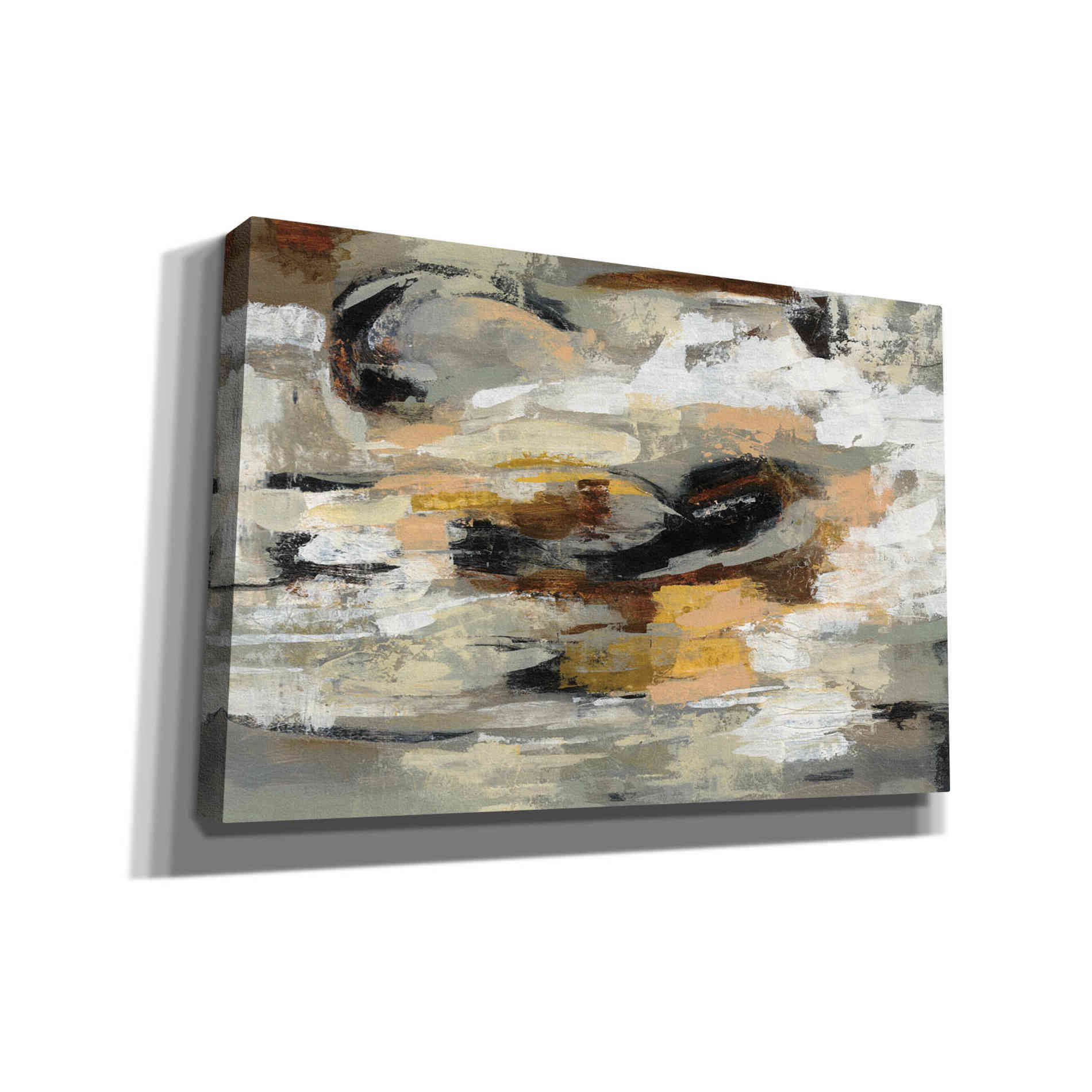 'Neutral Abstract' by Silvia Vassileva, Canvas Wall Art