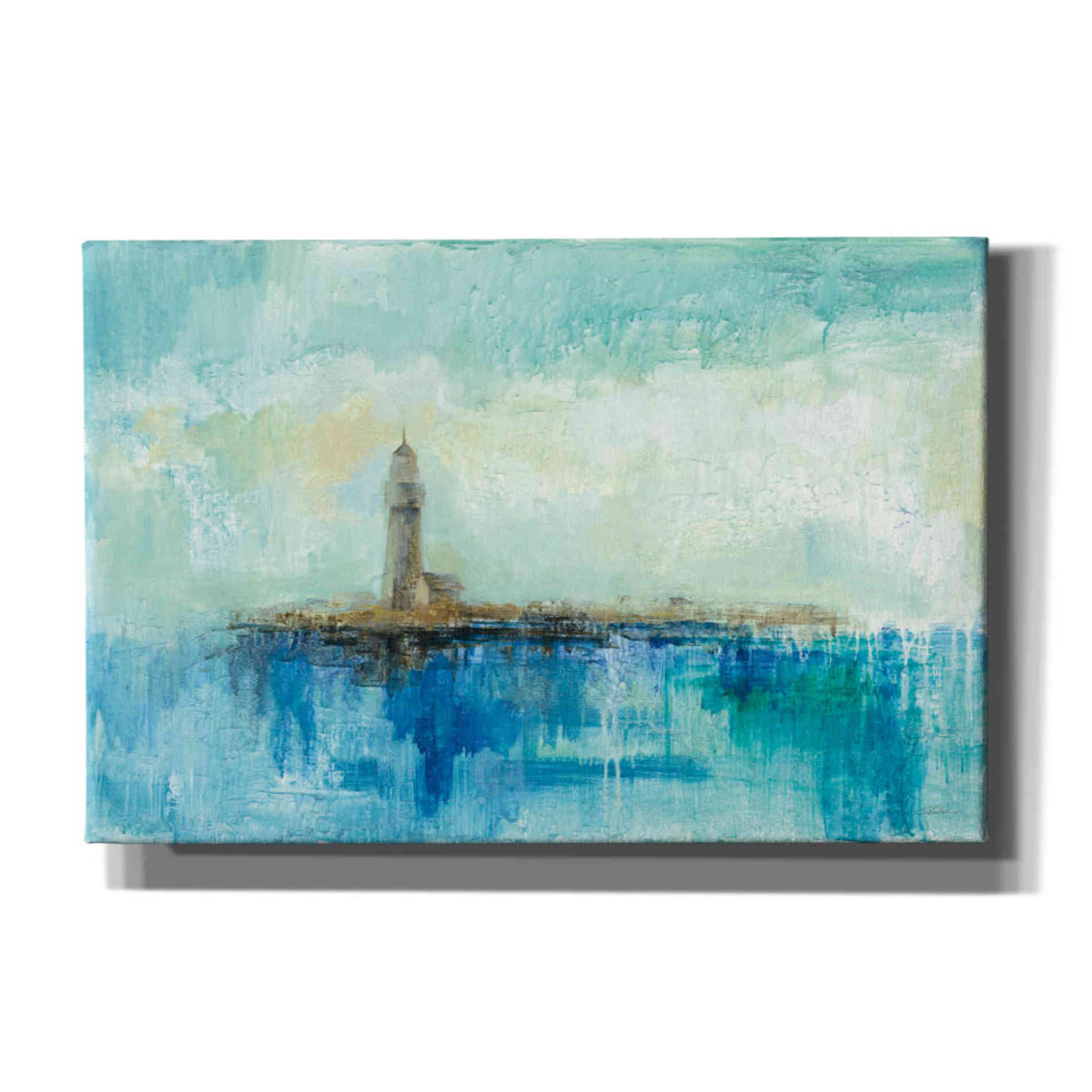 'Lighthouse Morning' by Silvia Vassileva, Canvas Wall Art