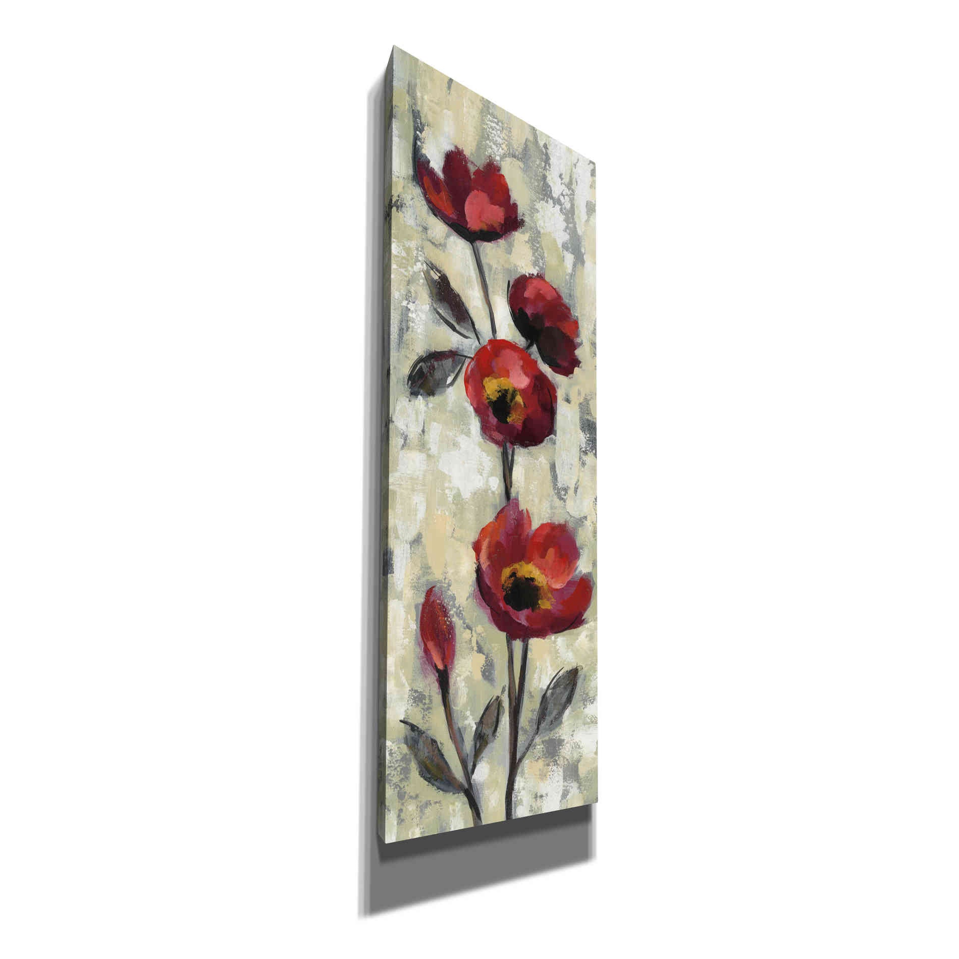 'Simple Red Floral I' by Silvia Vassileva, Canvas Wall Art