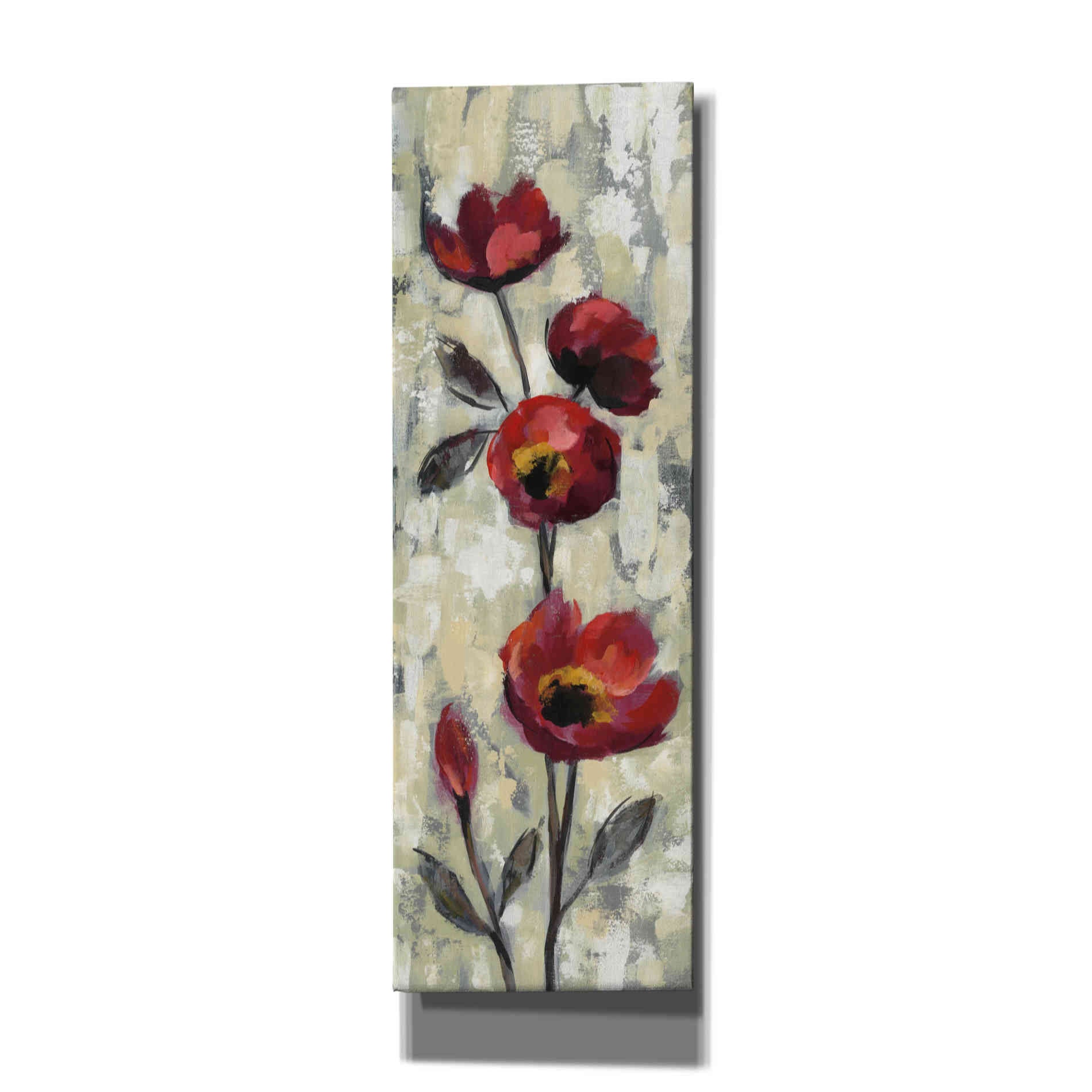 'Simple Red Floral I' by Silvia Vassileva, Canvas Wall Art