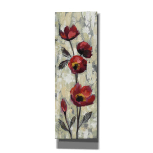 'Simple Red Floral I' by Silvia Vassileva, Canvas Wall Art