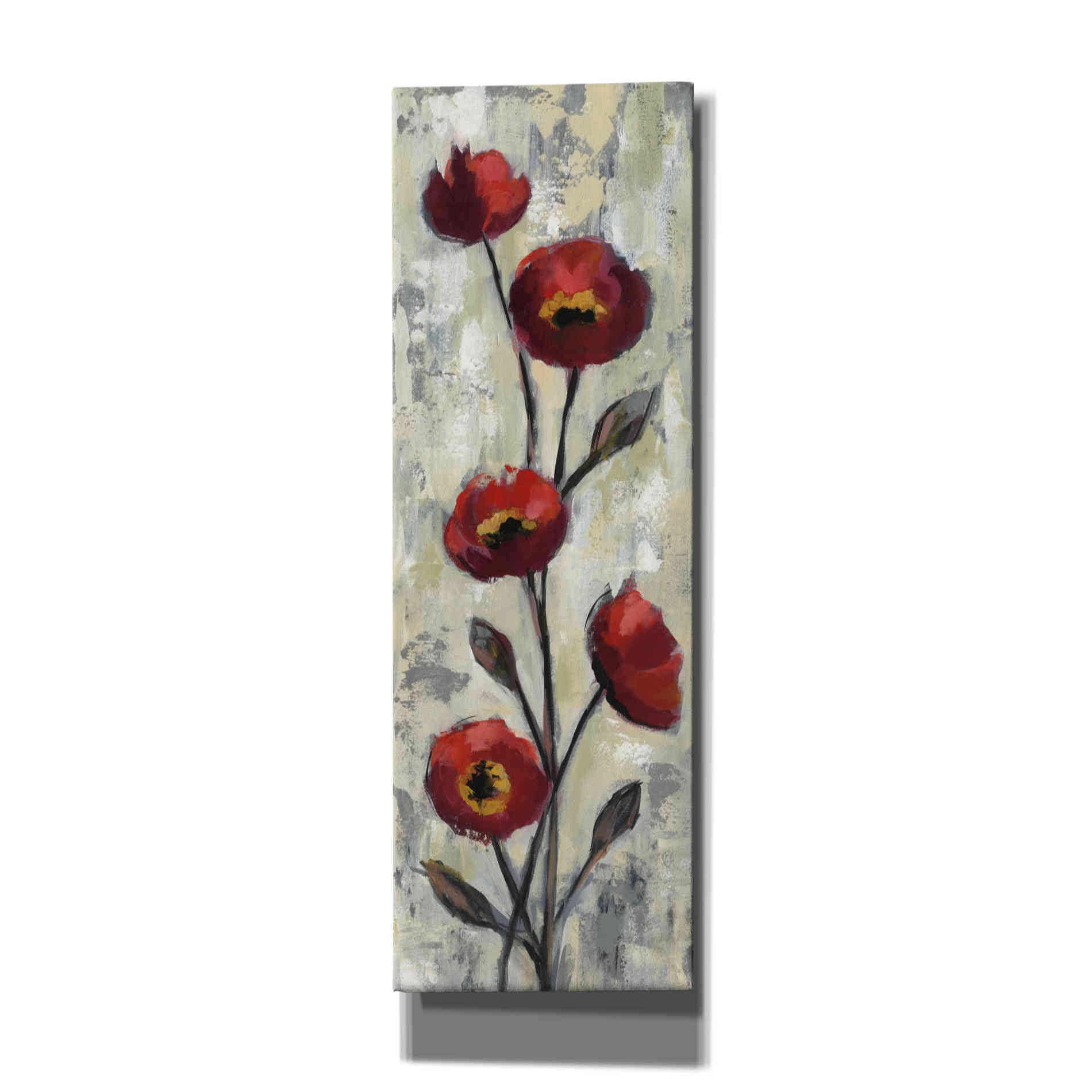 'Simple Red Floral II' by Silvia Vassileva, Canvas Wall Art