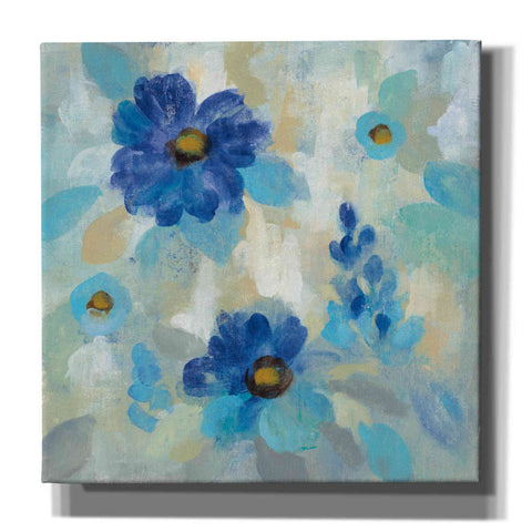Image of 'Blue Flowers Whisper II' by Silvia Vassileva, Canvas Wall Art