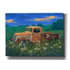 'Truck In the Meadow Adobe' by Richard Courtney, Canvas Wall Art