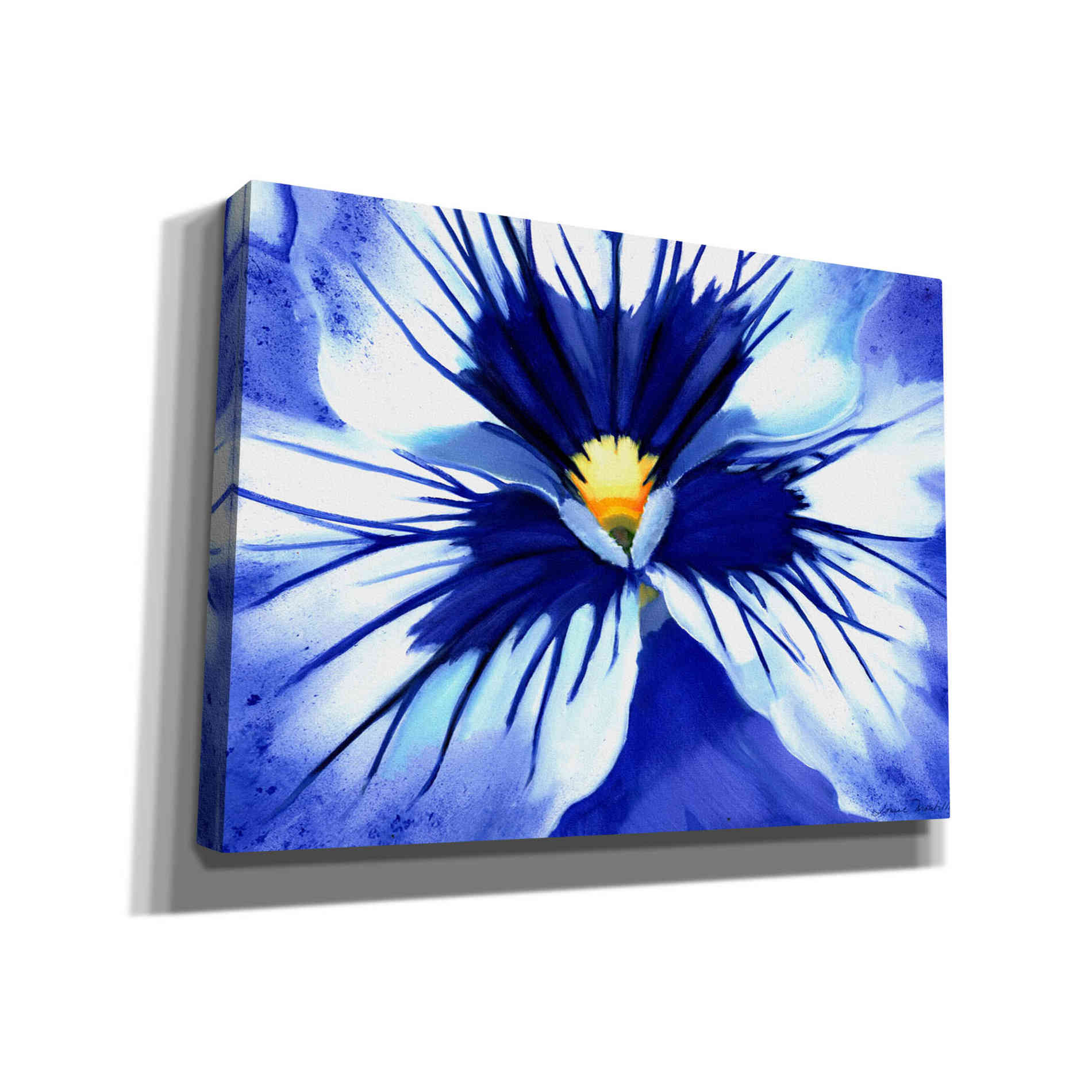 'Pansy Splash' by Louise Montillio, Canvas Wall Art
