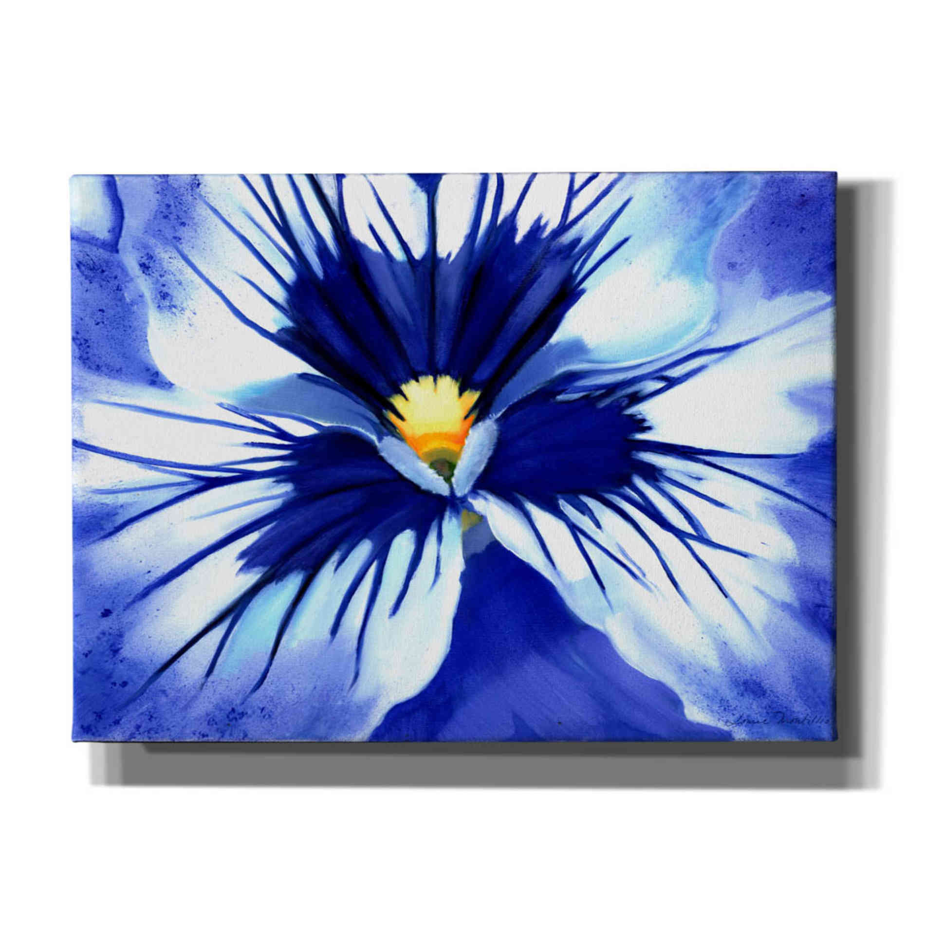 'Pansy Splash' by Louise Montillio, Canvas Wall Art