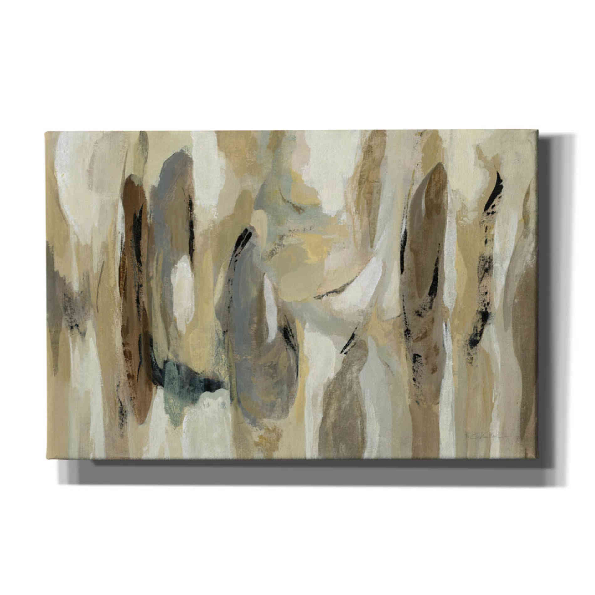 'Fluidity Neutral' by Silvia Vassileva, Canvas Wall Art