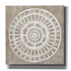 'Neutral Textured Medallion Light' by Silvia Vassileva, Canvas Wall Art