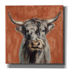 'Highland Cow on Terracotta' by Silvia Vassileva, Canvas Wall Art