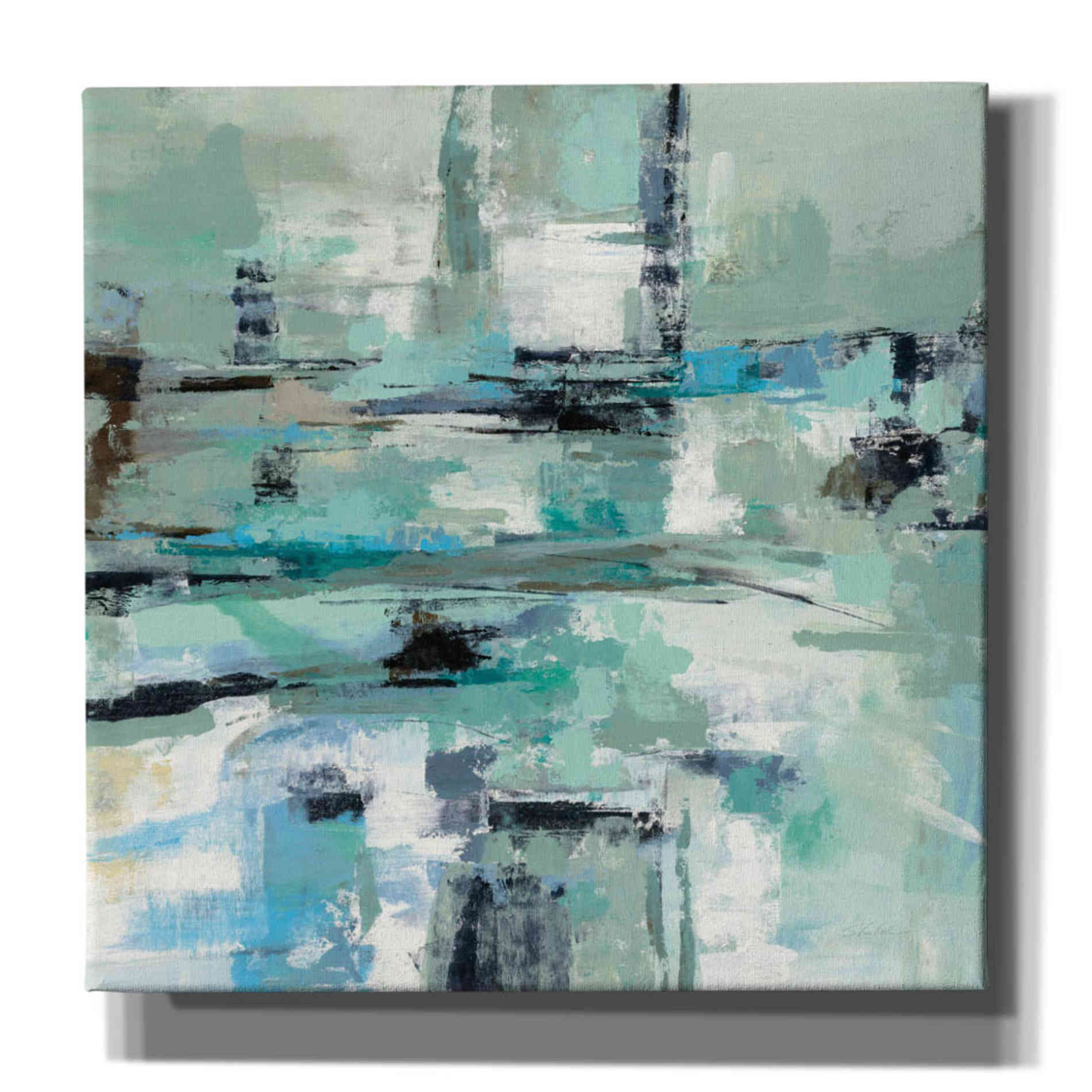 'Sage Sea Foam' by Silvia Vassileva, Canvas Wall Art