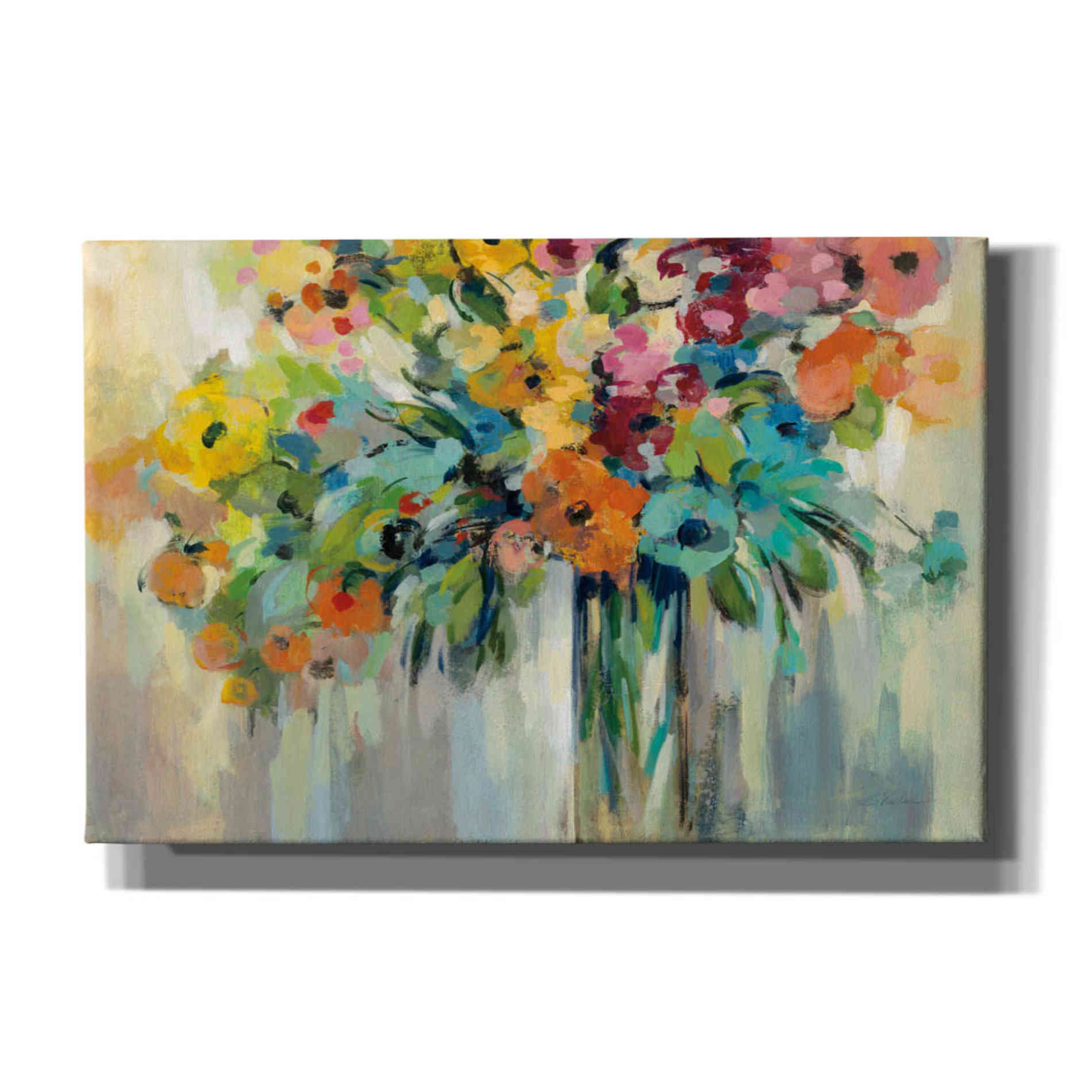 'Cloud of Flowers' by Silvia Vassileva, Canvas Wall Art