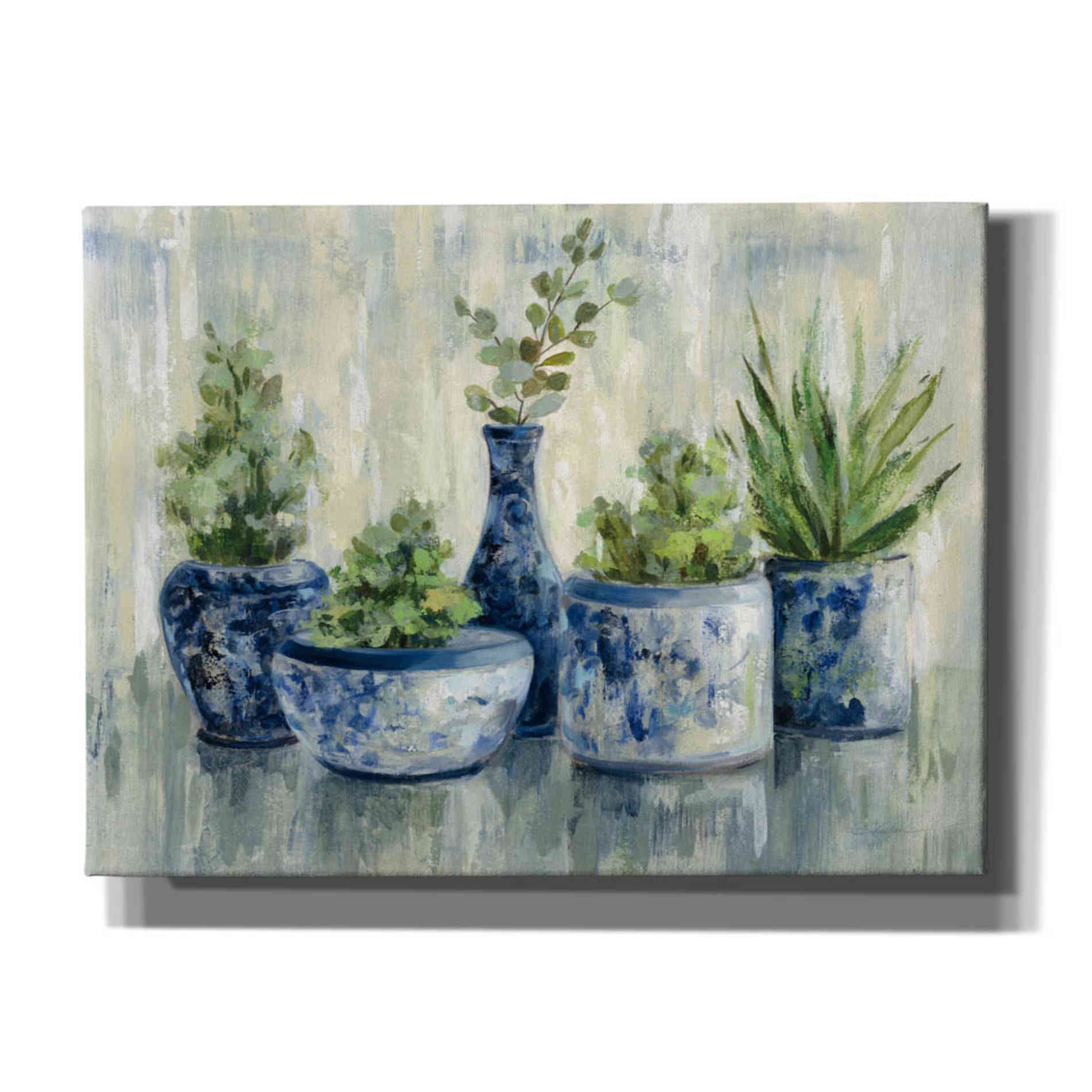 'Chinoiserie Plants' by Silvia Vassileva, Canvas Wall Art