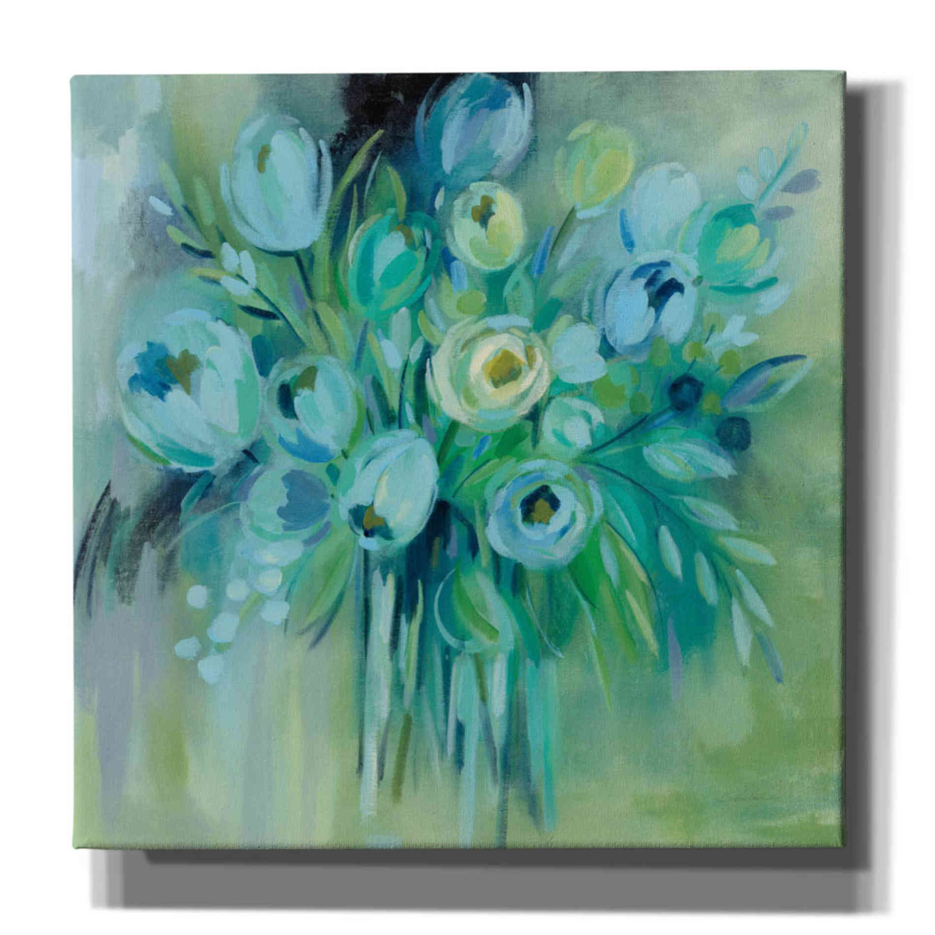 'Aurora Borealis Florals' by Silvia Vassileva, Canvas Wall Art